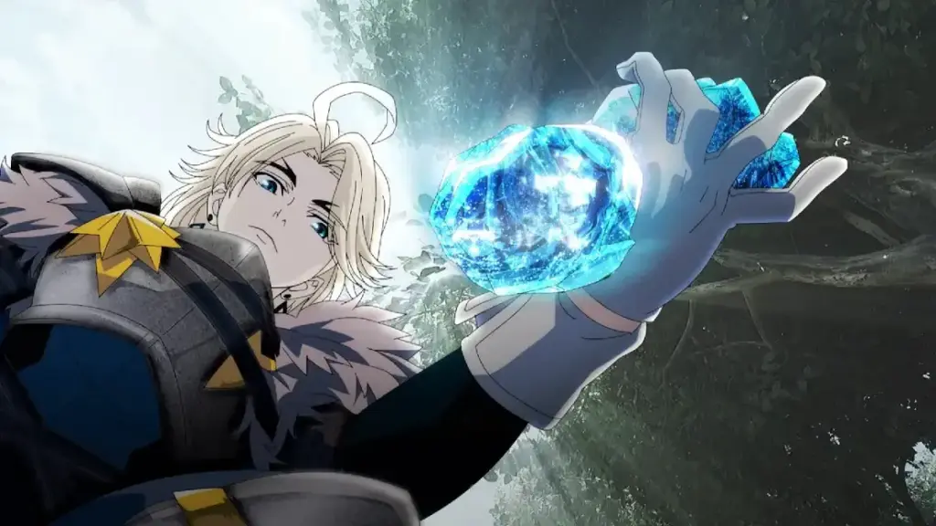 Elma em cena do Episódio 2 de The Exiled Heavy Knight Knows How to Game the System