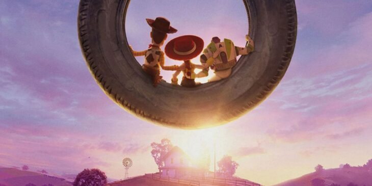 Woody, Jessie e Buzz em Toy Story 5