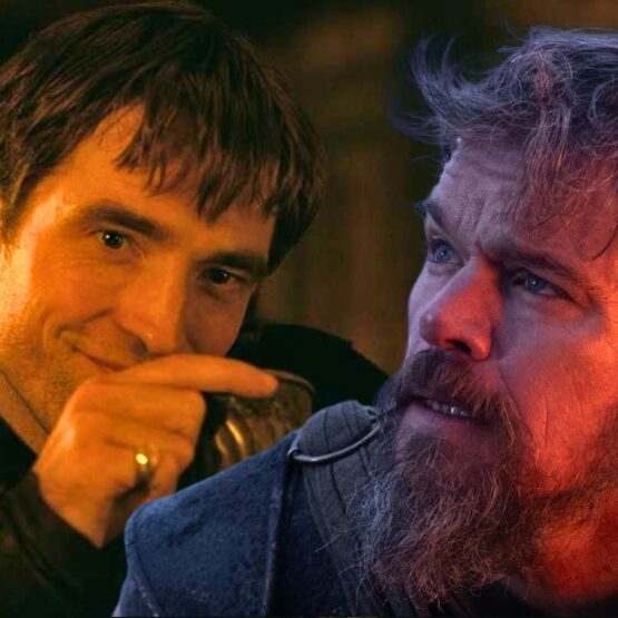 Robert Pattinson e Matt Damon em A Odisseia, de Christopher Nolan