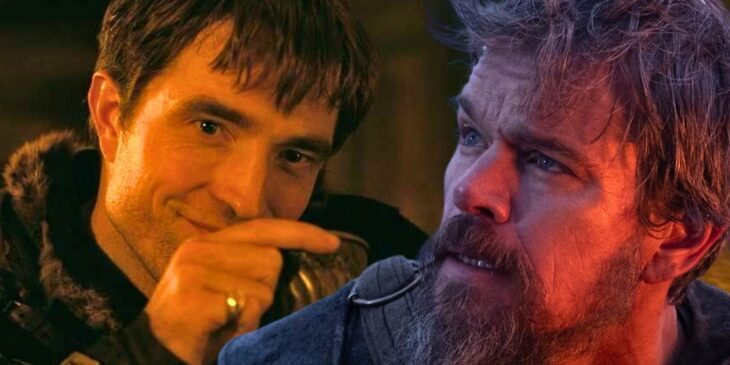 Robert Pattinson e Matt Damon em A Odisseia, de Christopher Nolan