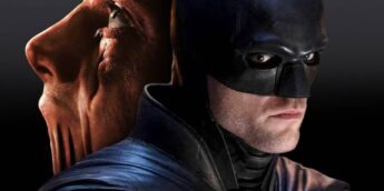 Tom Rhys Harries como Cara-de-Barro e Robert Pattinson como Batman