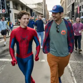 Diretor de Homem-Aranha Um Novo Dia e Tom Holland