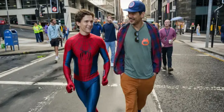 Diretor de Homem-Aranha Um Novo Dia e Tom Holland