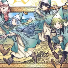 Aprendizes de Qifrey em arte de 10º aniversário de Witch Hat Atelier
