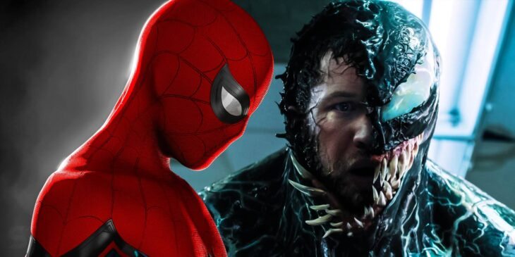 Homem-Aranha de Tom Holland e Venom de Tom Hardy