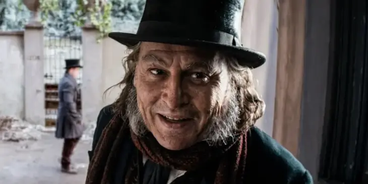 Johnny Depp em Ebenezer e os Fantasmas do Natal