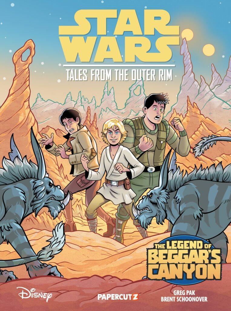 Capa de graphic novel de Star Wars sobre a juventude de Luke Skywalker