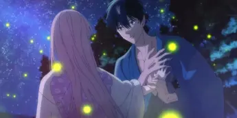 Shipei e Satoko em cena de Firefly Wedding