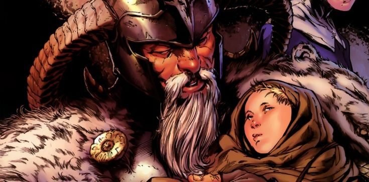 Odin-and-young-Thor-by-Marko-Djurdjevic